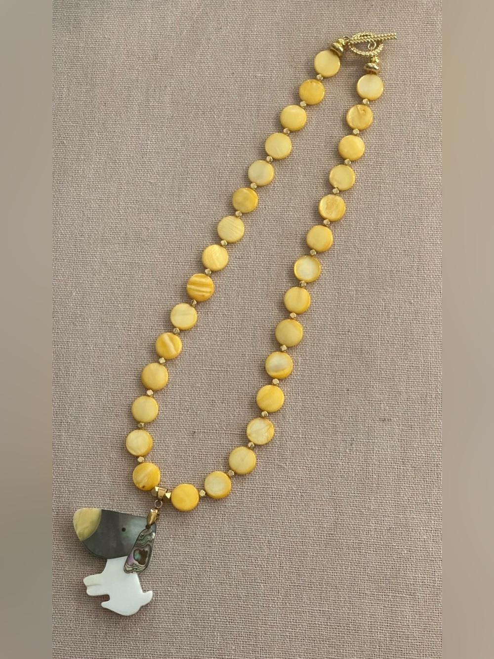 20-1/2 inch White Mother-of-Pearl Necklace NWOT - Picture 4 of 14